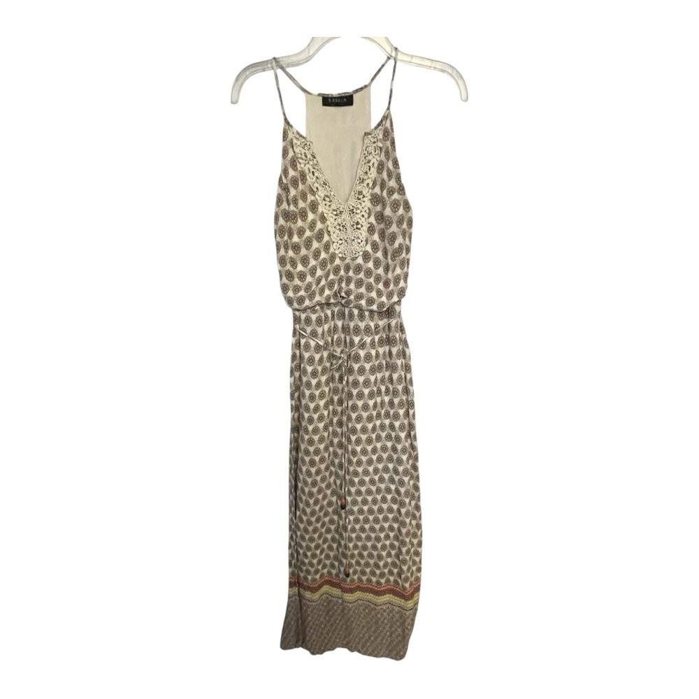 B Darlin Brown Sleeveless Spaghetti Strap Maxi Sundress - Picture 1 of 4